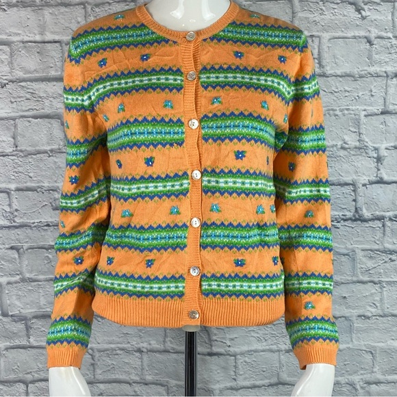 Vintage Susan Bristol Y2K Floral Sweater - Picture 1 of 5